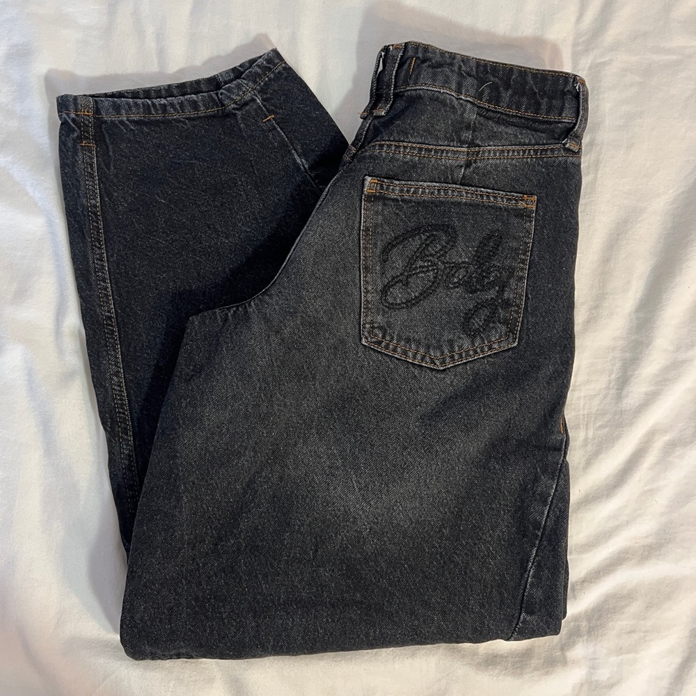 BDG Black Denim Barrel Jeans